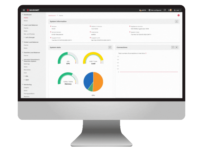 Live demo SKUDONET ADC Load Balancer for enterprise